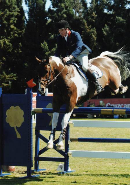 John Whitaker & coloured Stallion